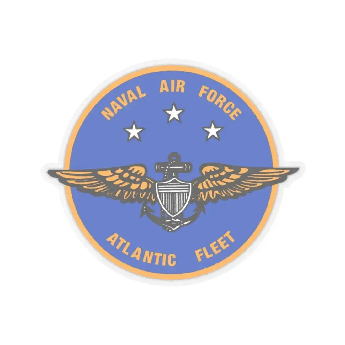 Naval Air Force Atlantic Fleet (U.S. Navy) STICKER Vinyl Kiss-Cut Decal 4 Inch Transparent - The Sticker Space