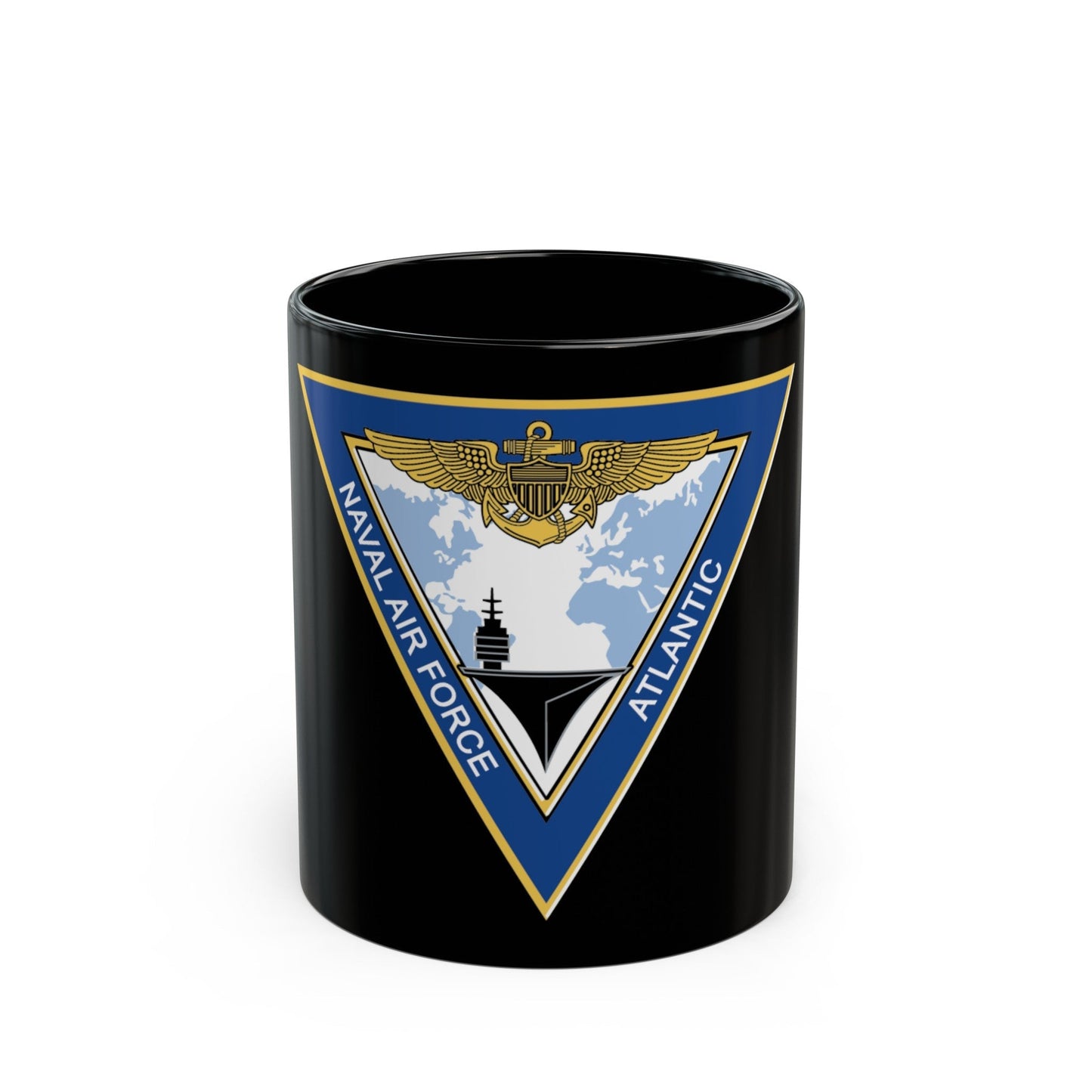 Naval Air Force Atlantic (U.S. Navy) Black Coffee Mug-11oz-The Sticker Space