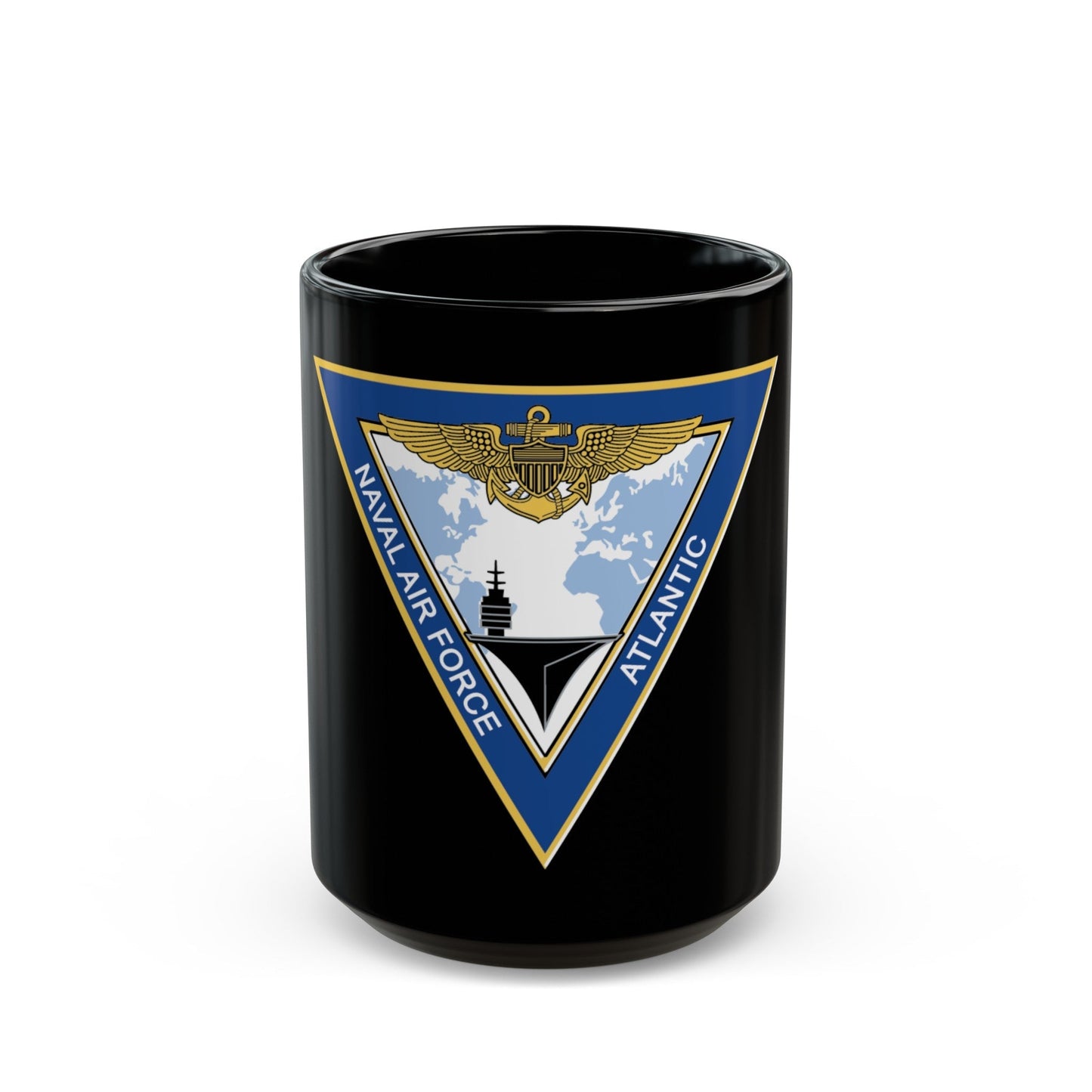 Naval Air Force Atlantic (U.S. Navy) Black Coffee Mug-15oz-The Sticker Space