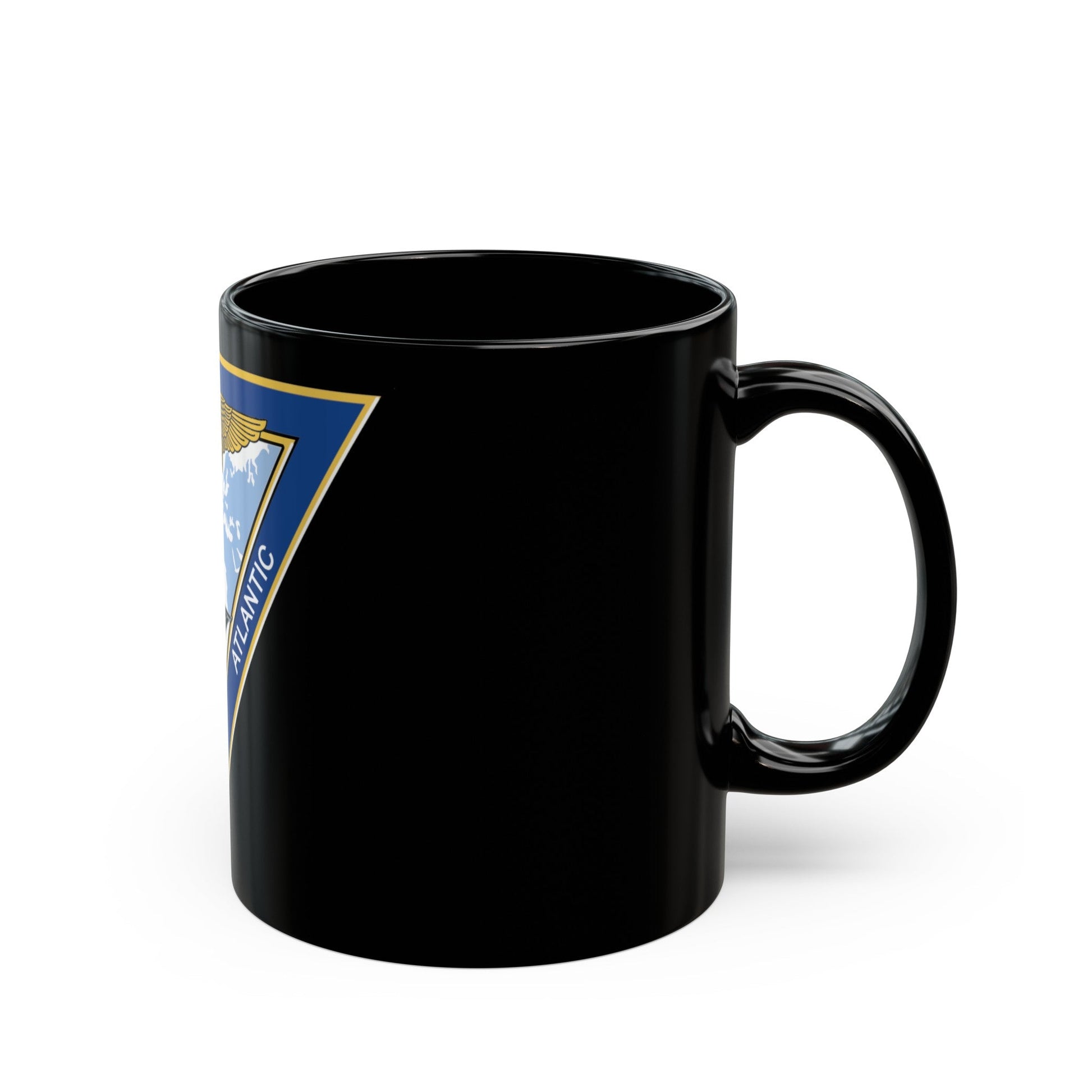 Naval Air Force Atlantic (U.S. Navy) Black Coffee Mug-The Sticker Space