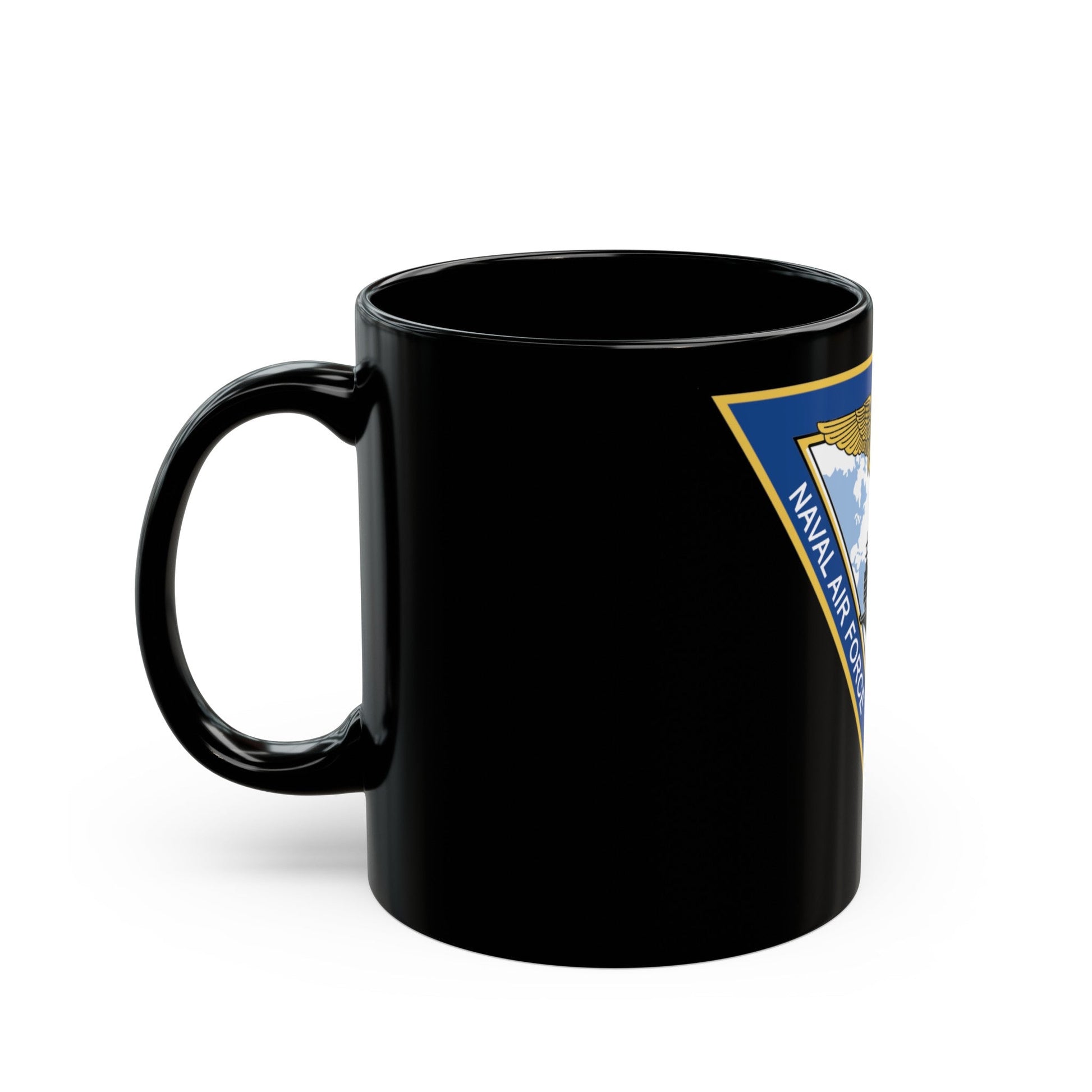 Naval Air Force Atlantic (U.S. Navy) Black Coffee Mug-The Sticker Space