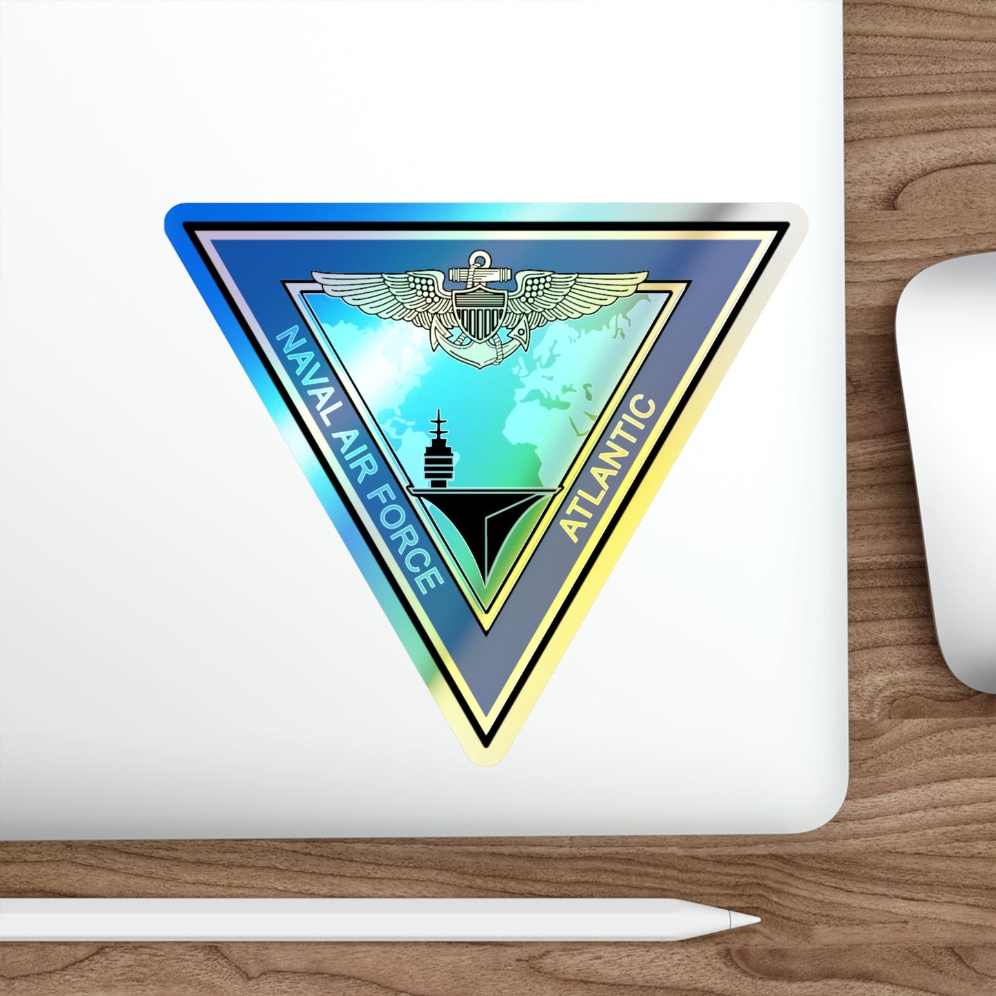 Naval Air Force Atlantic (U.S. Navy) Holographic STICKER Die-Cut Vinyl Decal-The Sticker Space