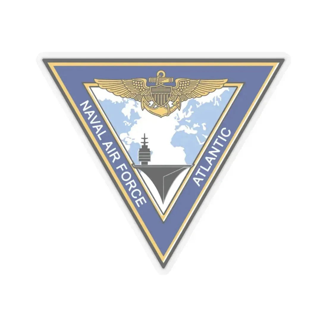 Naval Air Force Atlantic (U.S. Navy) STICKER Vinyl Kiss-Cut Decal 6 Inch Transparent - The Sticker Space