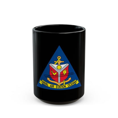 Naval Air Station Aceana (U.S. Navy) Black Coffee Mug-15oz-The Sticker Space