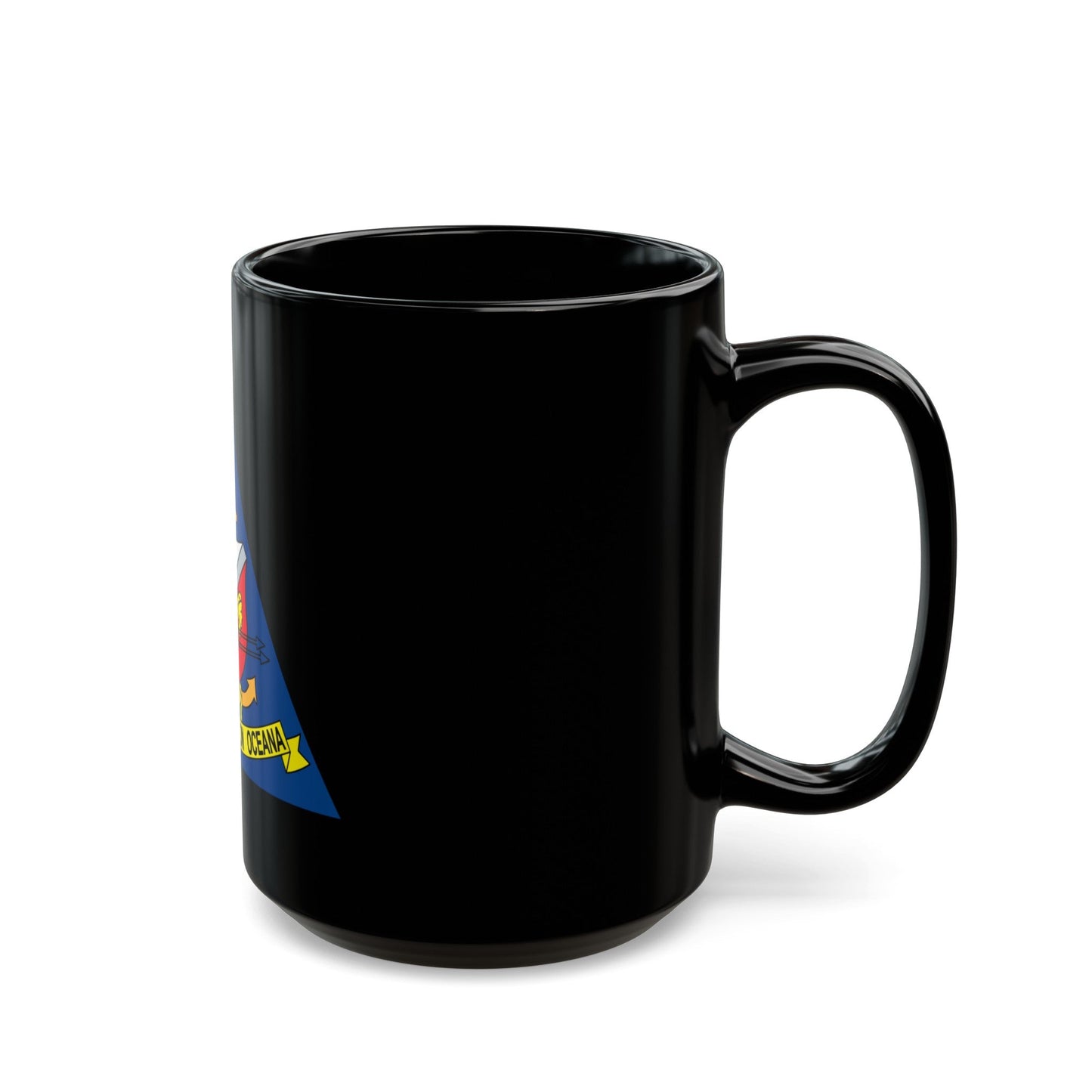 Naval Air Station Aceana (U.S. Navy) Black Coffee Mug-The Sticker Space