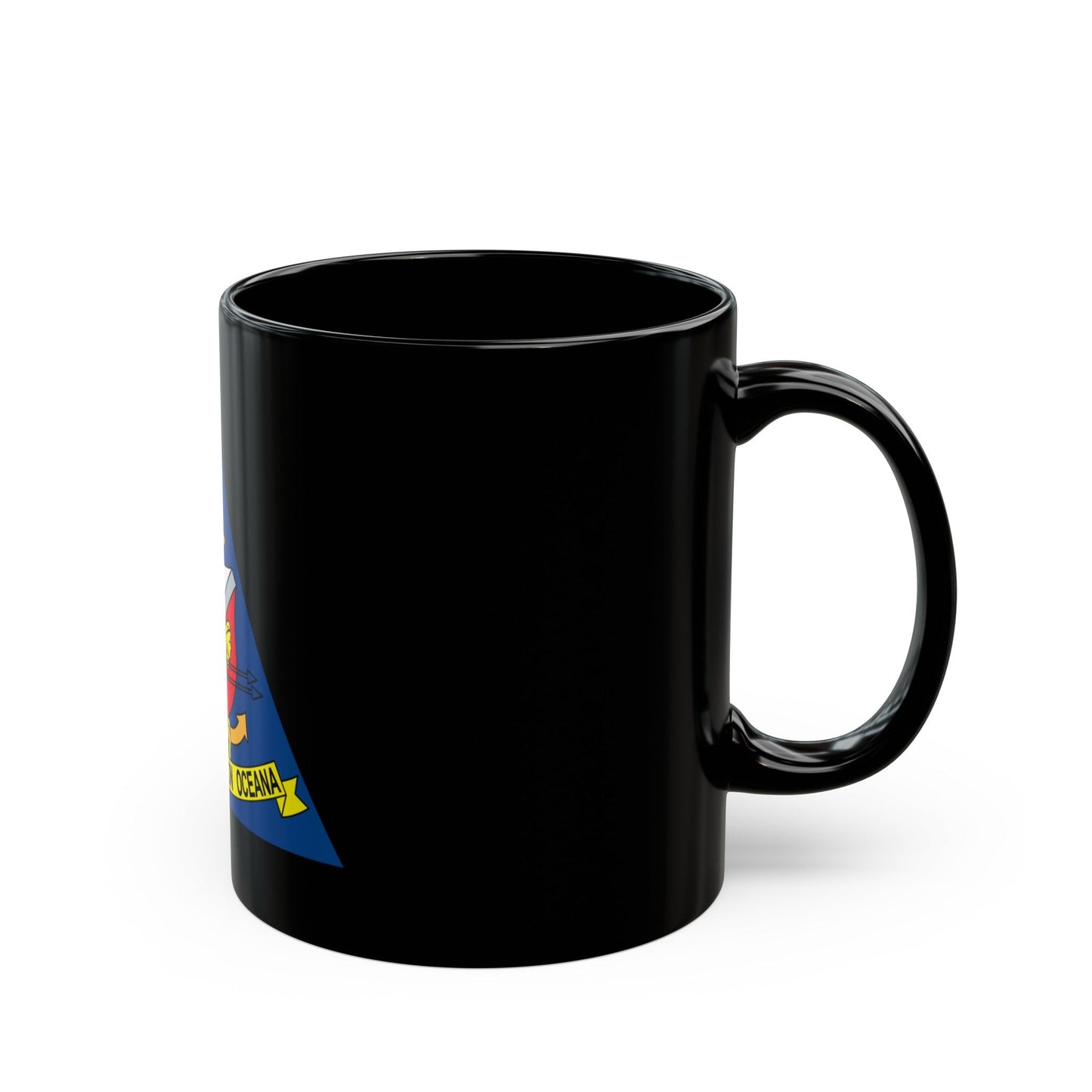 Naval Air Station Aceana (U.S. Navy) Black Coffee Mug-The Sticker Space