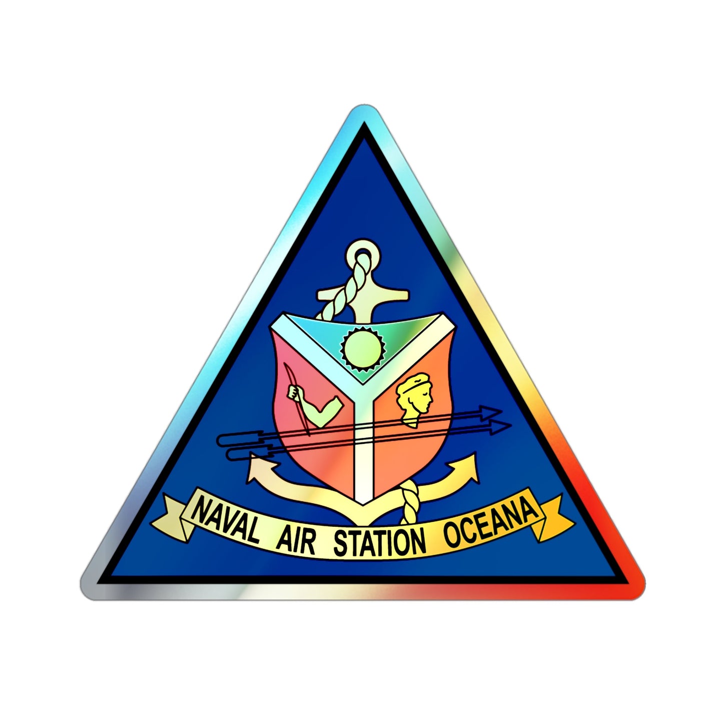 Naval Air Station Aceana (U.S. Navy) Holographic STICKER Die-Cut Vinyl Decal-3 Inch-The Sticker Space