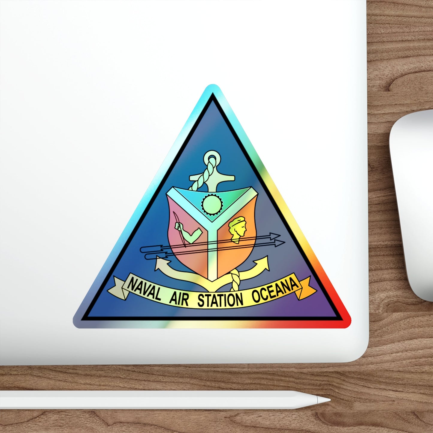 Naval Air Station Aceana (U.S. Navy) Holographic STICKER Die-Cut Vinyl Decal-The Sticker Space