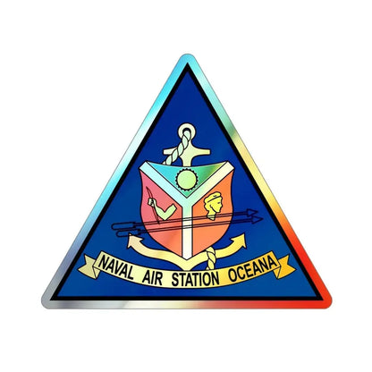 Naval Air Station Aceana (U.S. Navy) Holographic STICKER Die-Cut Vinyl Decal 4 Inch Holographic - The Sticker Space