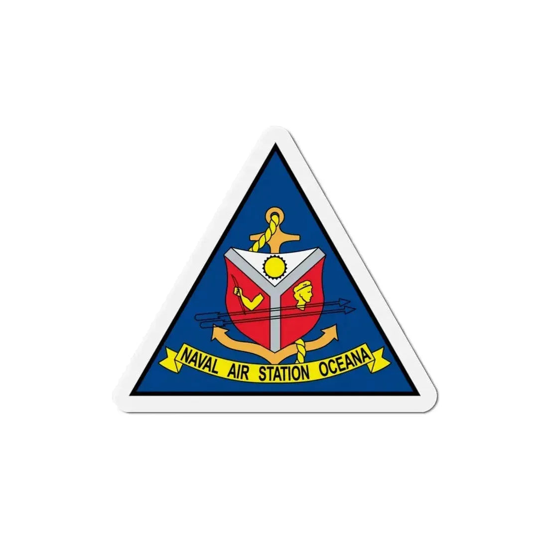 Naval Air Station Aceana (U.S. Navy) Refrigerator Magnet 5 Inch - The Sticker Space