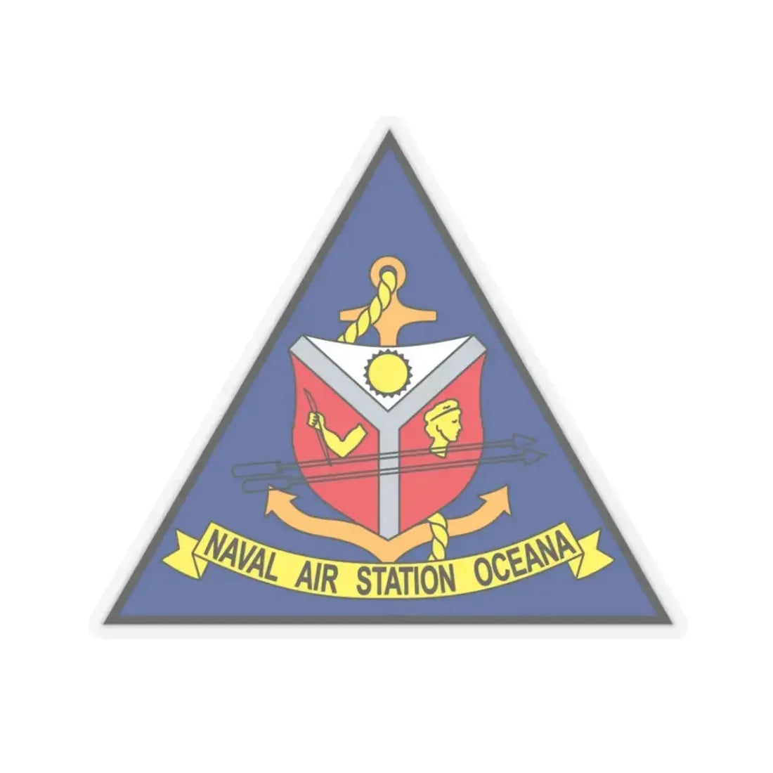 Naval Air Station Aceana (U.S. Navy) STICKER Vinyl Kiss-Cut Decal 3 Inch Transparent - The Sticker Space