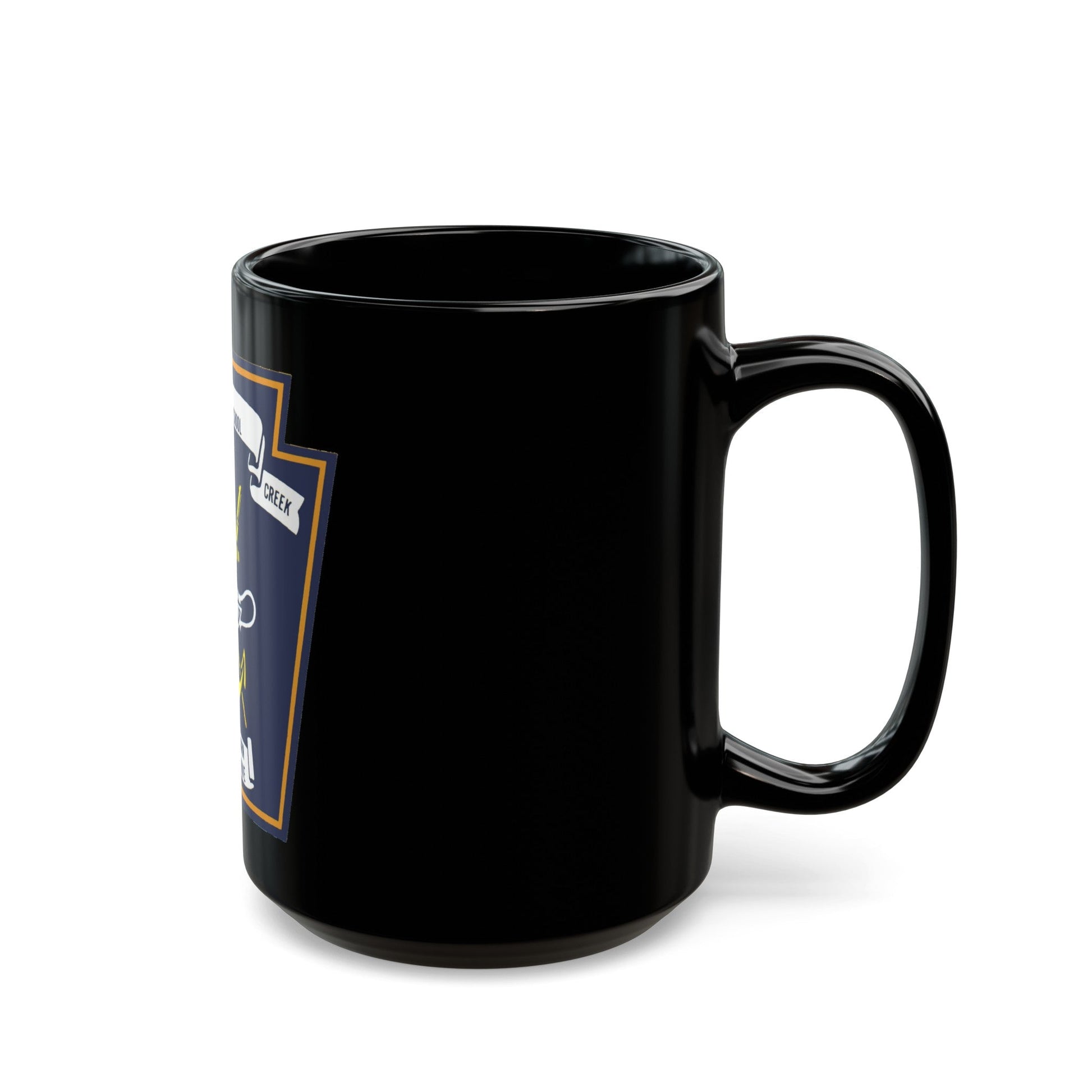 Naval Amphibious School Little Creek (U.S. Navy) Black Coffee Mug-The Sticker Space