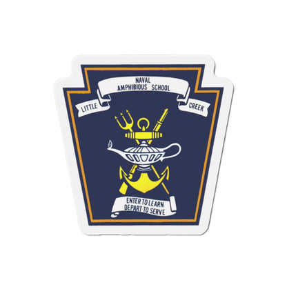 Naval Amphibious School Little Creek (U.S. Navy) Die-Cut Magnet-The Sticker Space