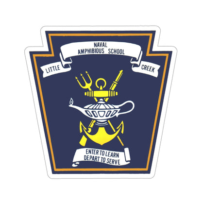 Naval Amphibious School Little Creek (U.S. Navy) STICKER Vinyl Die-Cut Decal-3 Inch-The Sticker Space