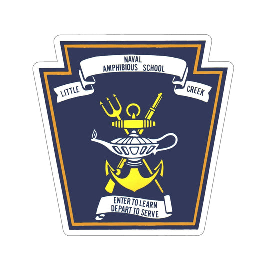 Naval Amphibious School Little Creek (U.S. Navy) STICKER Vinyl Die-Cut Decal-6 Inch-The Sticker Space