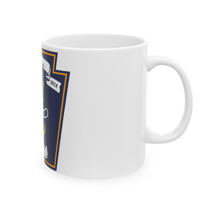 Naval Amphibious School Little Creek (U.S. Navy) White Coffee Mug-The Sticker Space