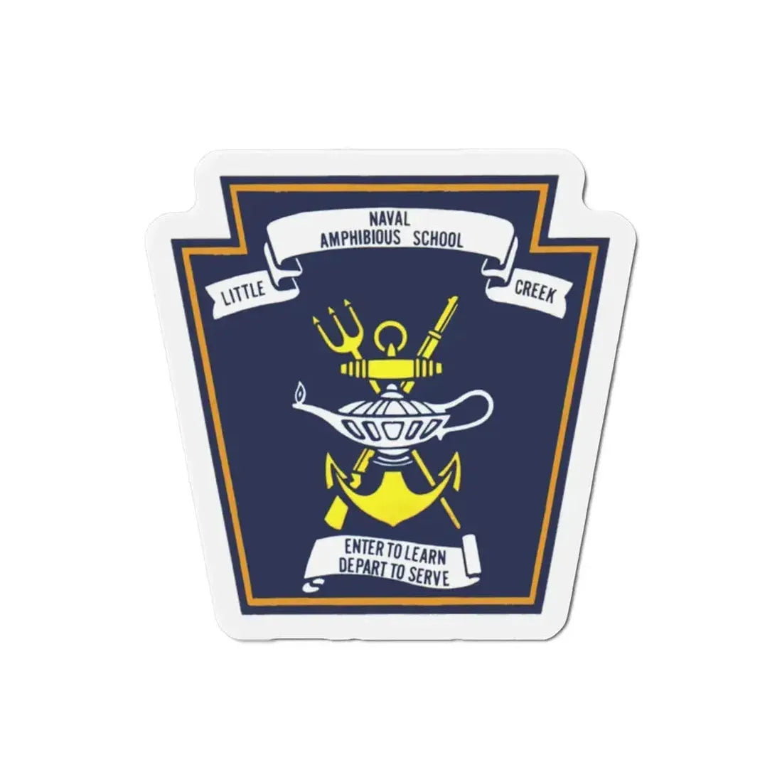 Naval Amphibious School Little Creek (U.S. Navy) Refrigerator Magnet 2 Inch - The Sticker Space