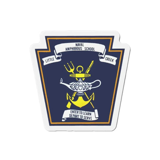 Naval Amphibious School Little Creek (U.S. Navy) Refrigerator Magnet 2 Inch - The Sticker Space