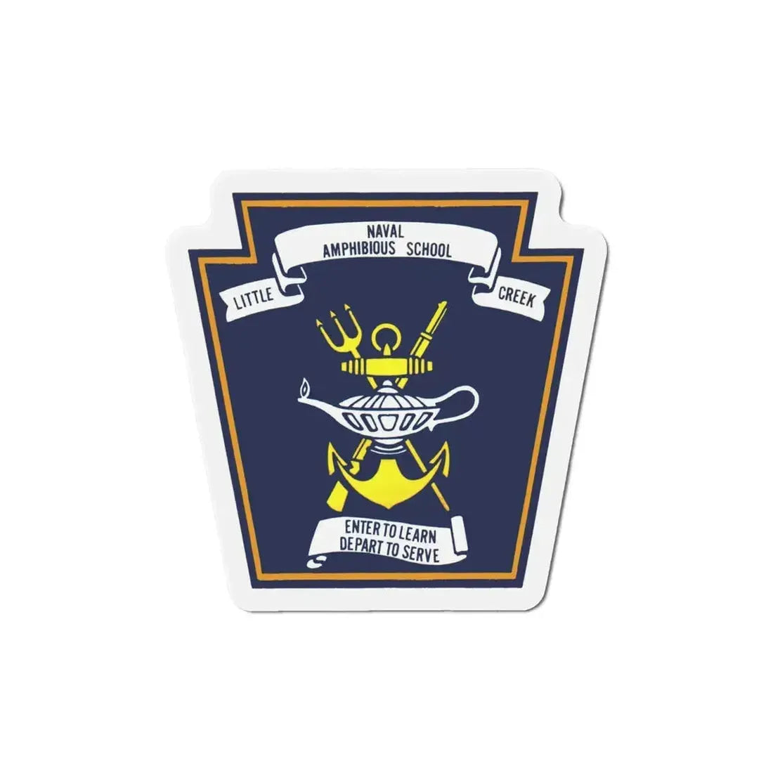 Naval Amphibious School Little Creek (U.S. Navy) Refrigerator Magnet 5 Inch - The Sticker Space