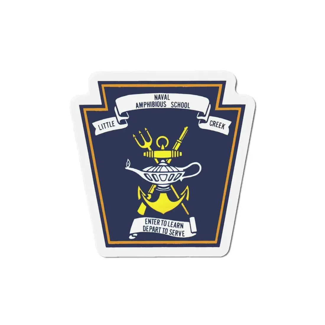 Naval Amphibious School Little Creek (U.S. Navy) Refrigerator Magnet - The Sticker Space