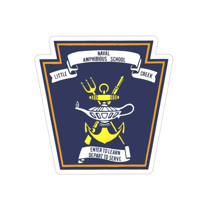 Naval Amphibious School Little Creek (U.S. Navy) Transparent STICKER Die-Cut Vinyl Decal - The Sticker Space
