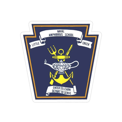Naval Amphibious School Little Creek (U.S. Navy) Transparent STICKER Die-Cut Vinyl Decal - The Sticker Space