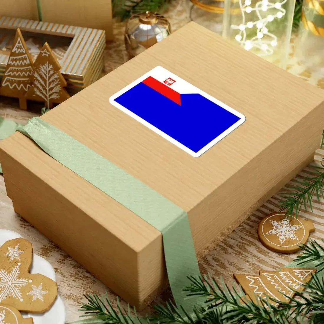 Naval Auxiliary Ensign of Poland (Poland) STICKER Vinyl Kiss-Cut Decal - The Sticker Space