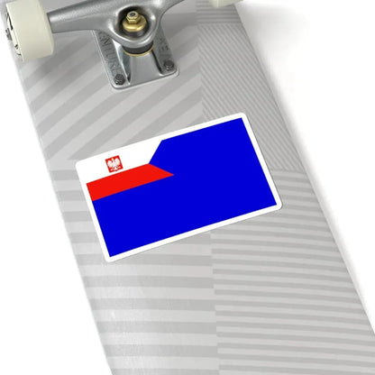 Naval Auxiliary Ensign of Poland (Poland) STICKER Vinyl Kiss-Cut Decal - The Sticker Space