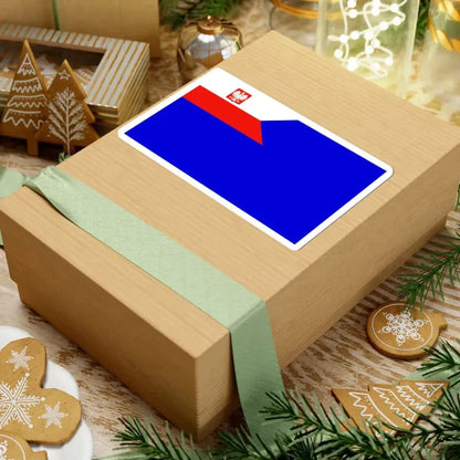 Naval Auxiliary Ensign of Poland (Poland) STICKER Vinyl Kiss-Cut Decal - The Sticker Space