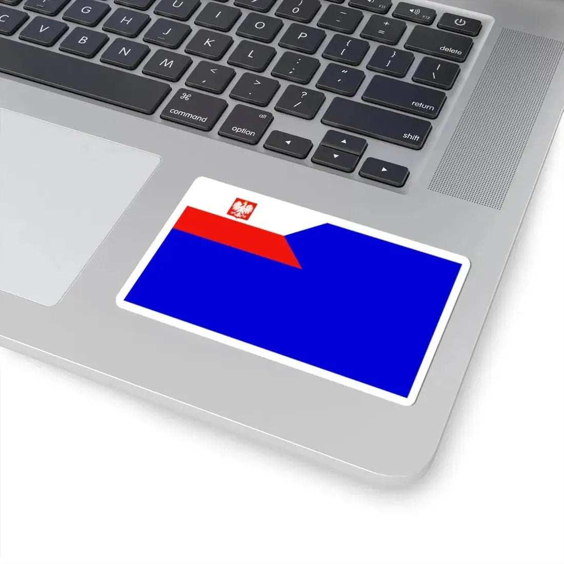 Naval Auxiliary Ensign of Poland (Poland) STICKER Vinyl Kiss-Cut Decal - The Sticker Space