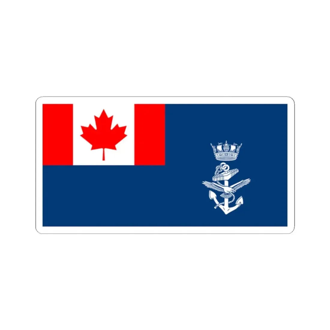 Naval Auxiliary Jack of Canada (Canada) STICKER Vinyl Kiss-Cut Decal 2 Inch White - The Sticker Space