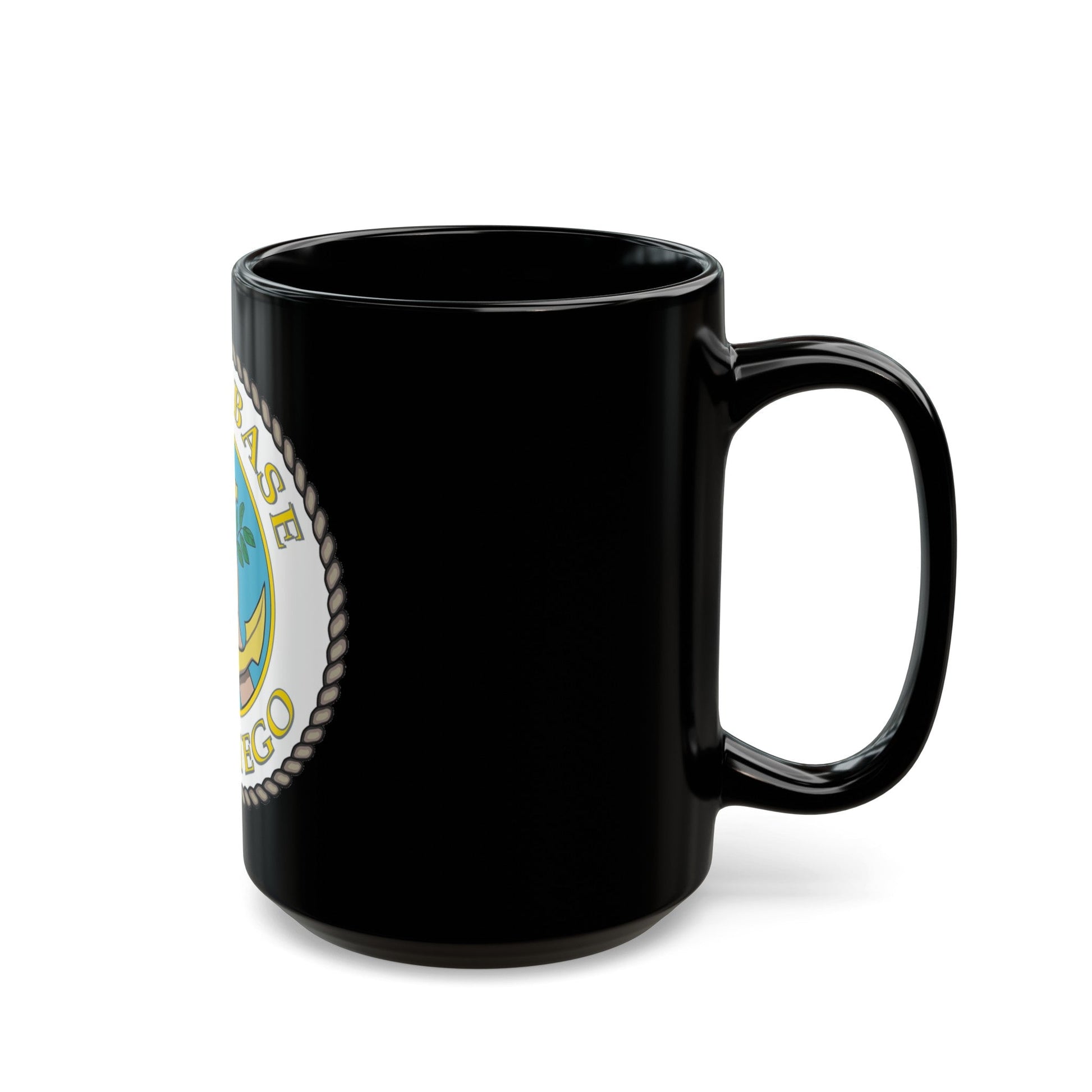 Naval Base San Diego (U.S. Navy) Black Coffee Mug-The Sticker Space