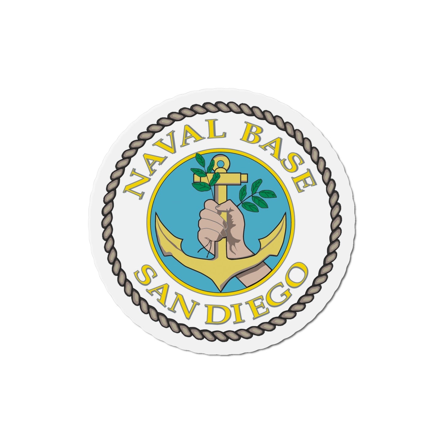 Naval Base San Diego (U.S. Navy) Die-Cut Magnet-The Sticker Space