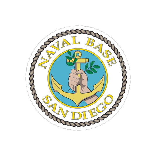 Naval Base San Diego (U.S. Navy) Transparent STICKER Die-Cut Vinyl Decal-6 Inch-The Sticker Space