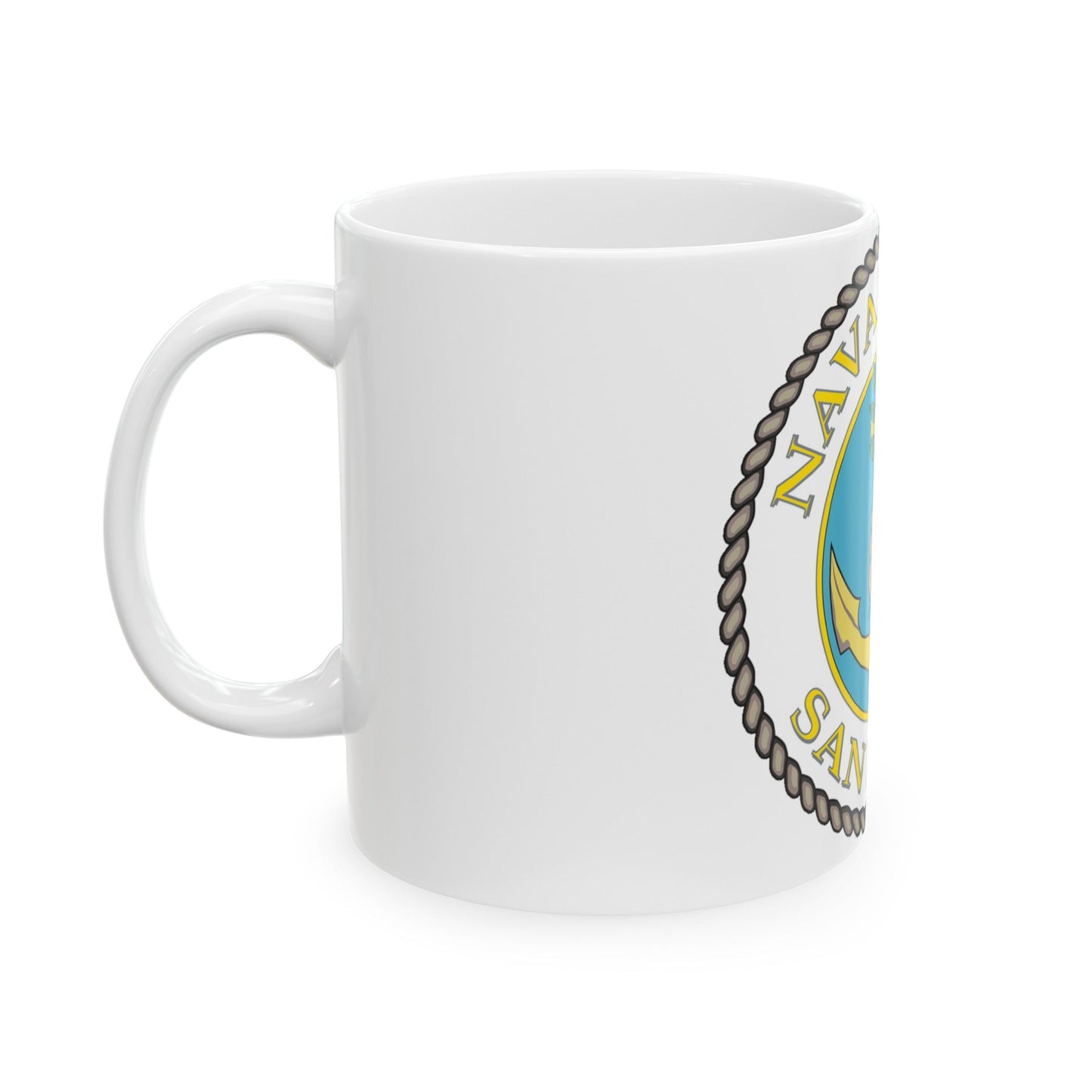 Naval Base San Diego (U.S. Navy) White Coffee Mug-The Sticker Space