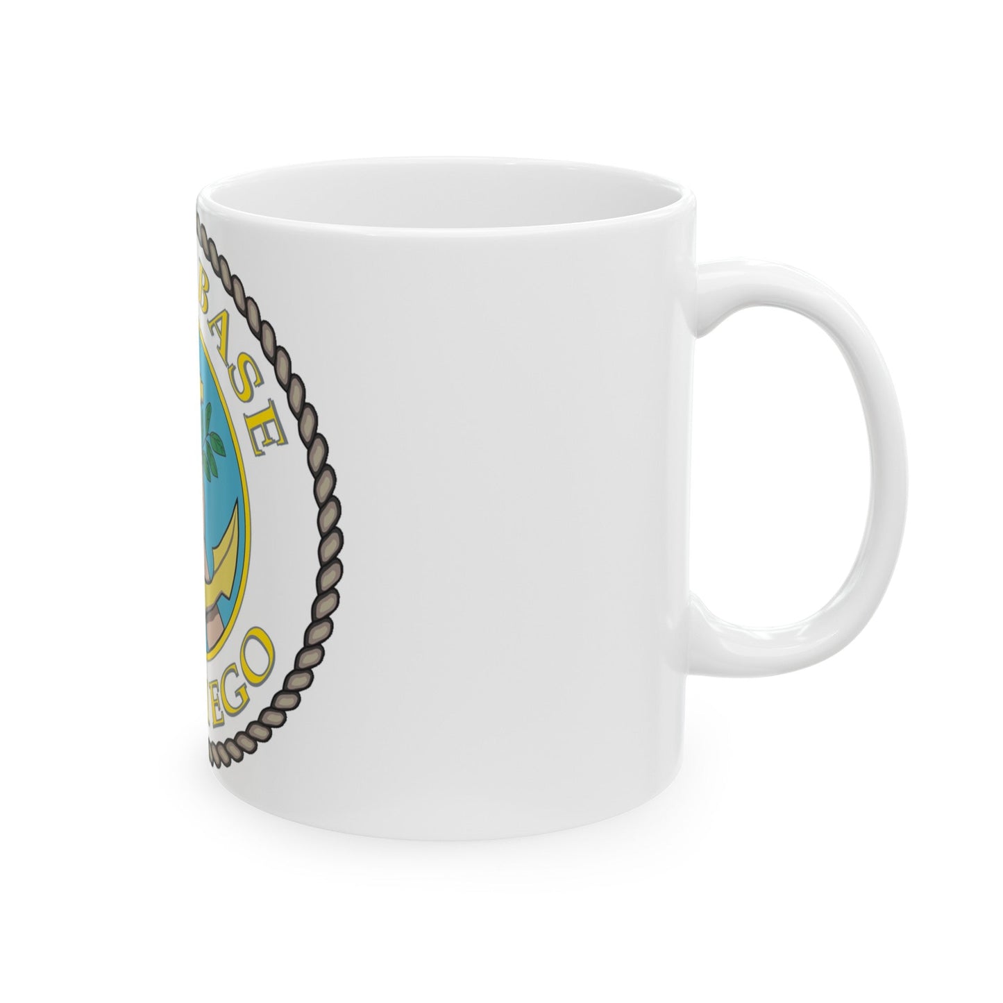 Naval Base San Diego (U.S. Navy) White Coffee Mug-The Sticker Space