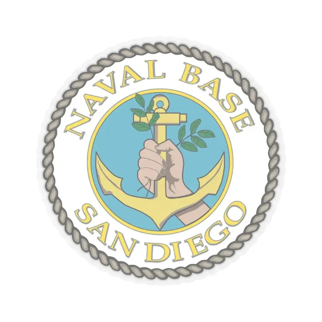 Naval Base San Diego (U.S. Navy) STICKER Vinyl Kiss-Cut Decal 6 Inch Transparent - The Sticker Space