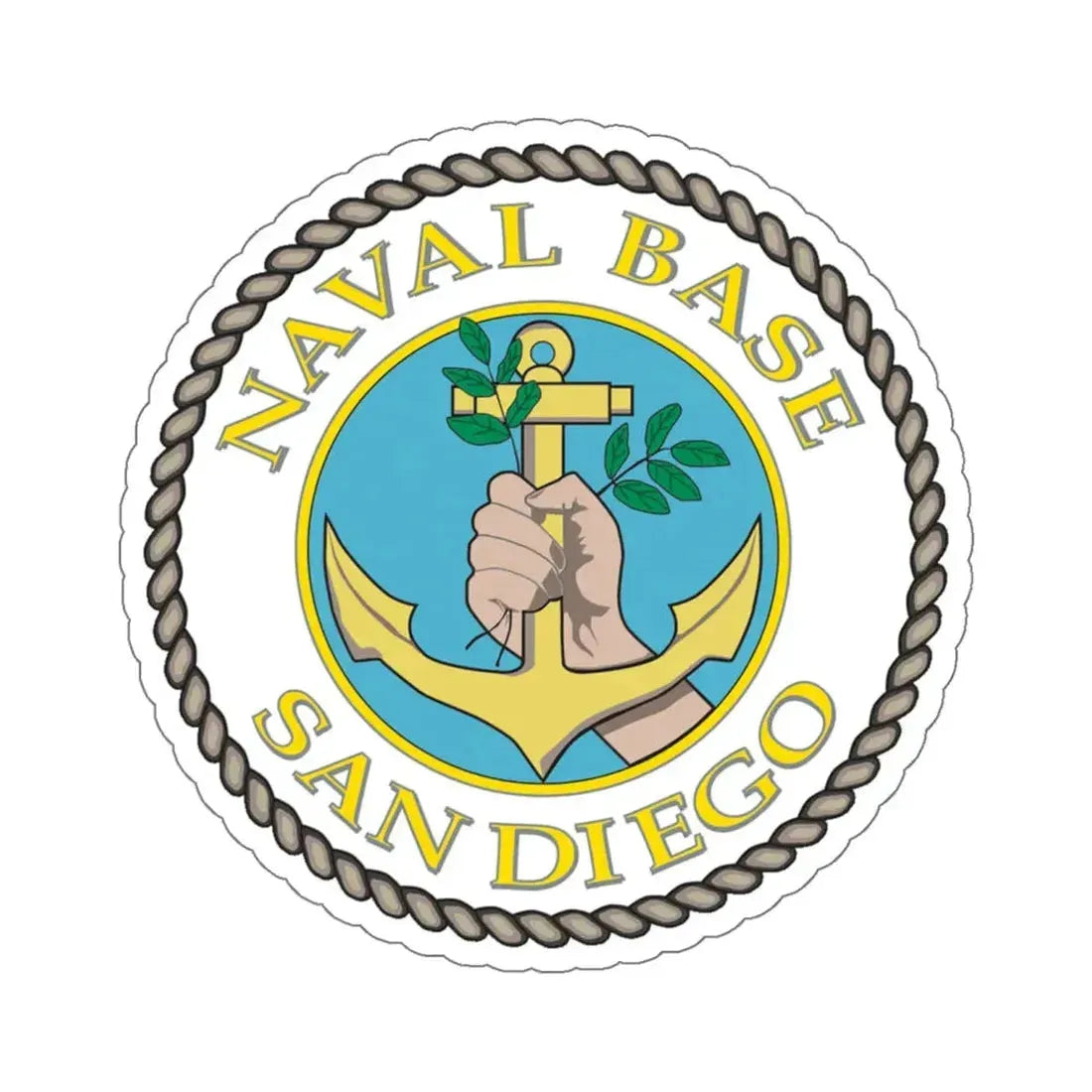 Naval Base San Diego (U.S. Navy) STICKER Vinyl Kiss-Cut Decal 6 Inch White - The Sticker Space