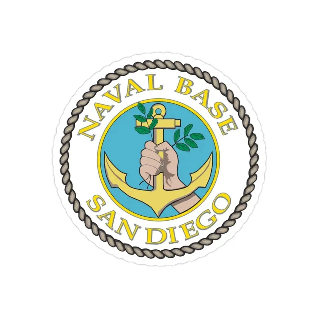 Naval Base San Diego (U.S. Navy) Transparent STICKER Die-Cut Vinyl Decal 2 Inch Transparent - The Sticker Space