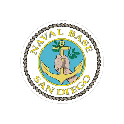Naval Base San Diego (U.S. Navy) Transparent STICKER Die-Cut Vinyl Decal 3 Inch Transparent - The Sticker Space