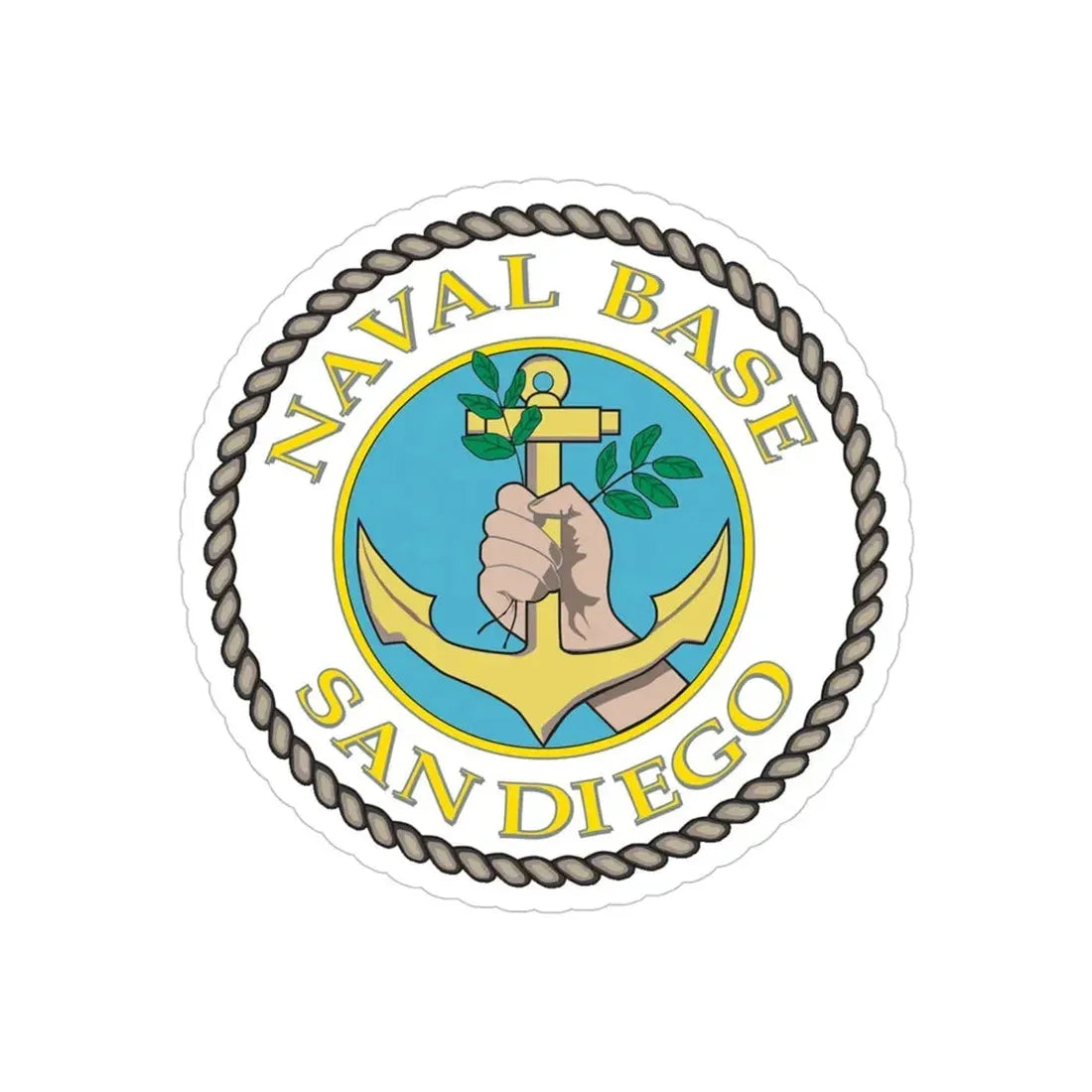 Naval Base San Diego (U.S. Navy) Transparent STICKER Die-Cut Vinyl Decal 4 Inch Transparent - The Sticker Space