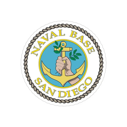 Naval Base San Diego (U.S. Navy) Transparent STICKER Die-Cut Vinyl Decal 5 Inch Transparent - The Sticker Space