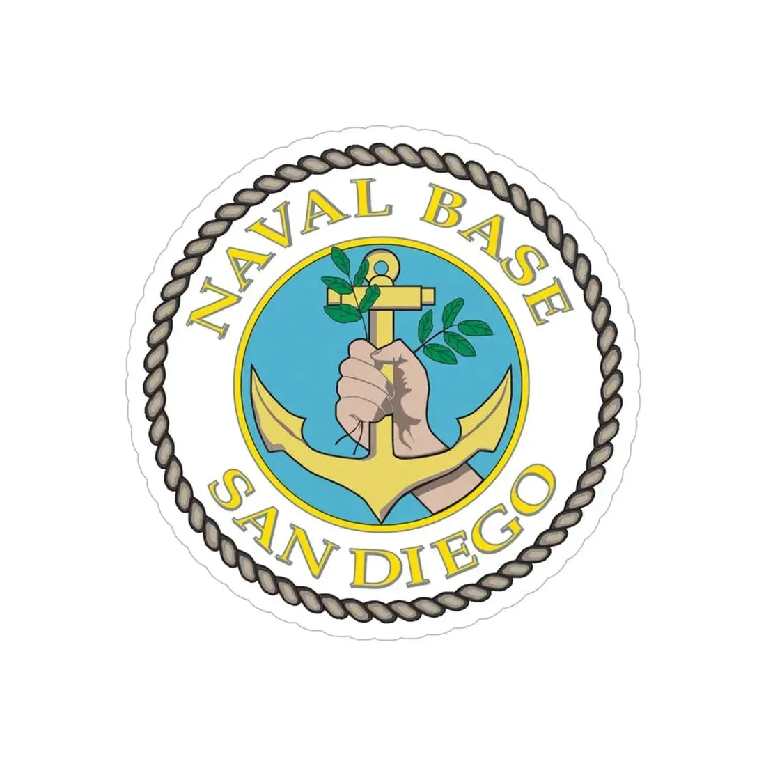 Naval Base San Diego (U.S. Navy) Transparent STICKER Die-Cut Vinyl Decal 6 Inch Transparent - The Sticker Space