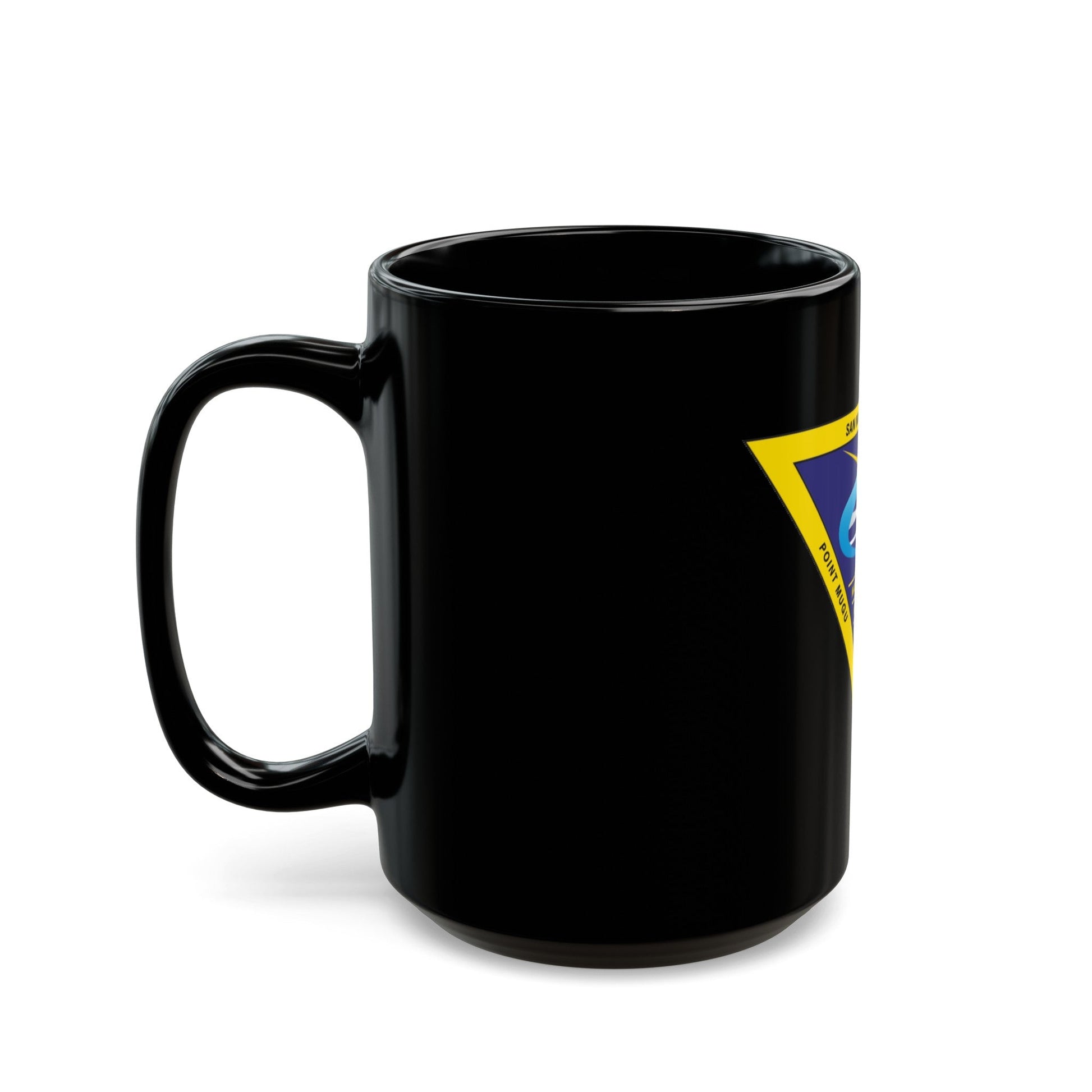 Naval Base Ventura County New (U.S. Navy) Black Coffee Mug-The Sticker Space