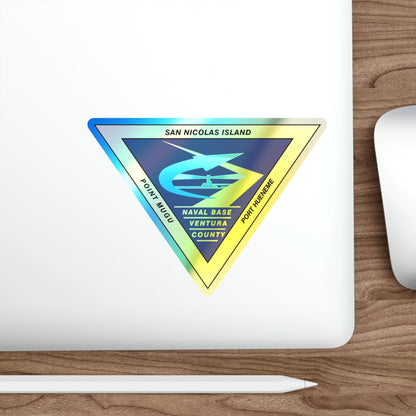 Naval Base Ventura County (U.S. Navy) Holographic STICKER Die-Cut Vinyl Decal-The Sticker Space