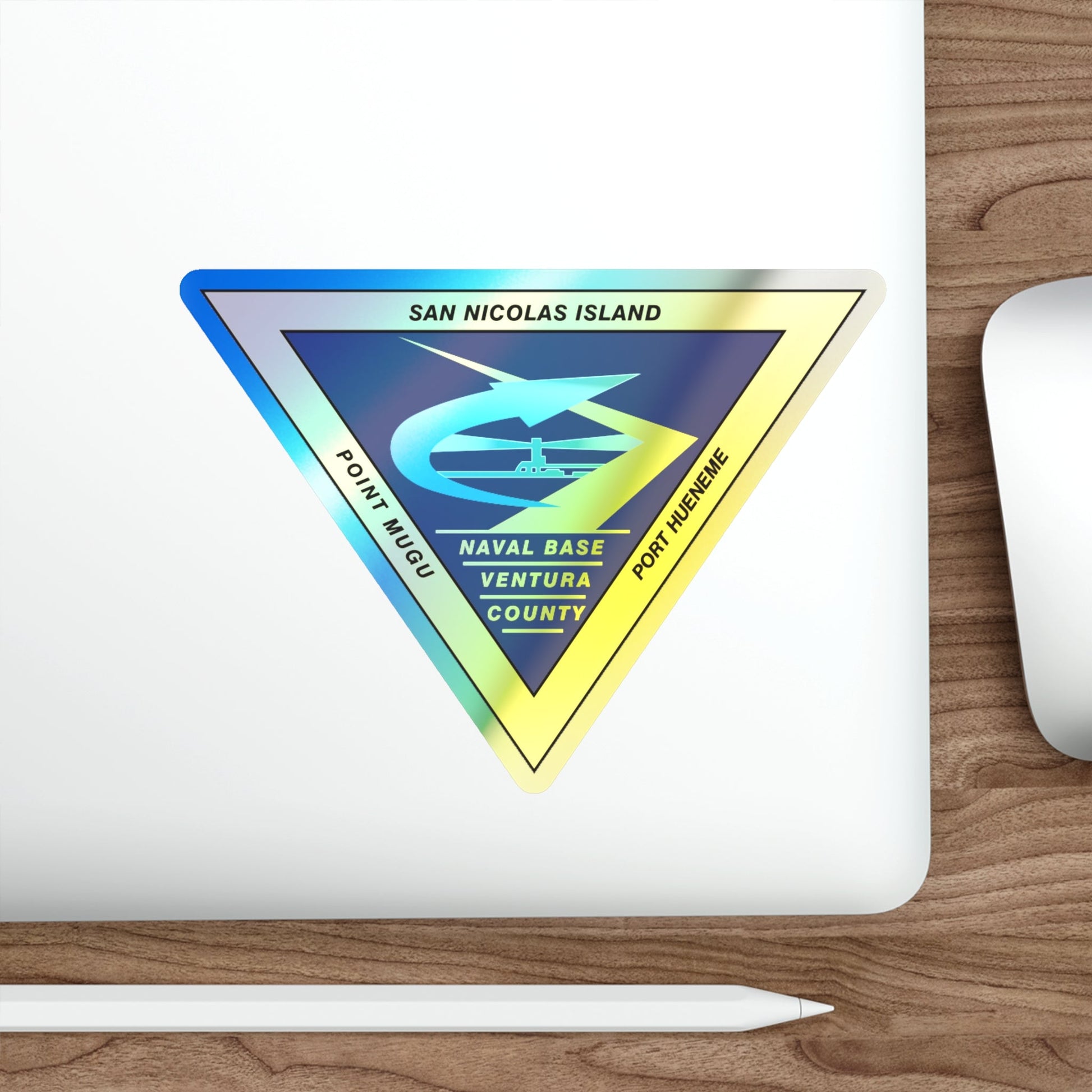 Naval Base Ventura County (U.S. Navy) Holographic STICKER Die-Cut Vinyl Decal-The Sticker Space