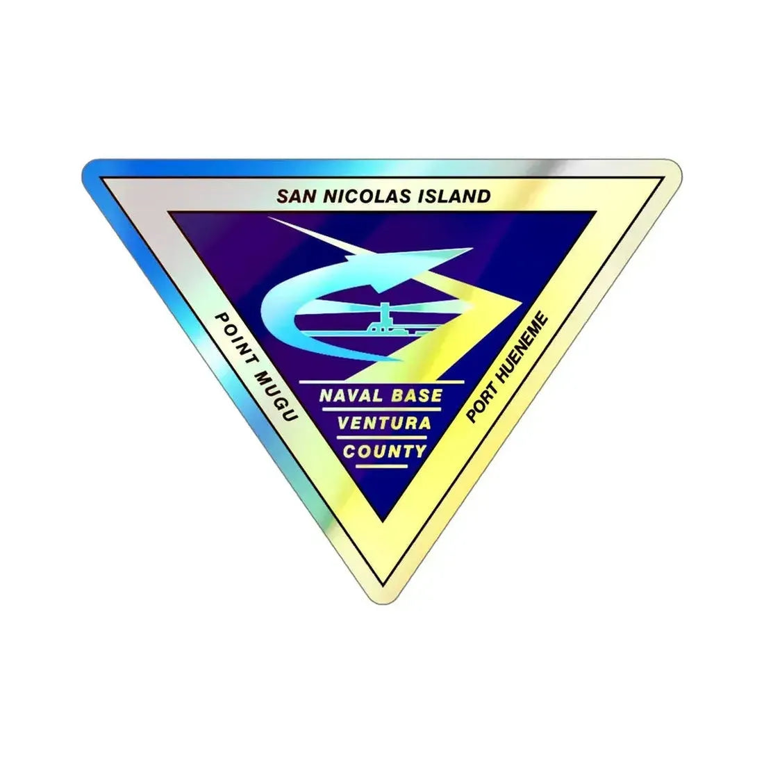 Naval Base Ventura County (U.S. Navy) Holographic STICKER Die-Cut Vinyl Decal 5 Inch Holographic - The Sticker Space
