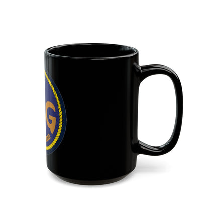 Naval Beach Group 1 (U.S. Navy) Black Coffee Mug-The Sticker Space