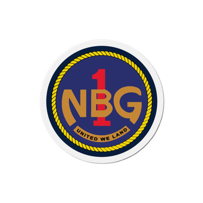 Naval Beach Group 1 (U.S. Navy) Die-Cut Magnet-3" x 3"-The Sticker Space