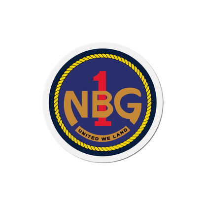 Naval Beach Group 1 (U.S. Navy) Die-Cut Magnet-5" x 5"-The Sticker Space